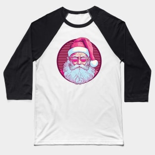 Retro vintage pink santa claus Baseball T-Shirt